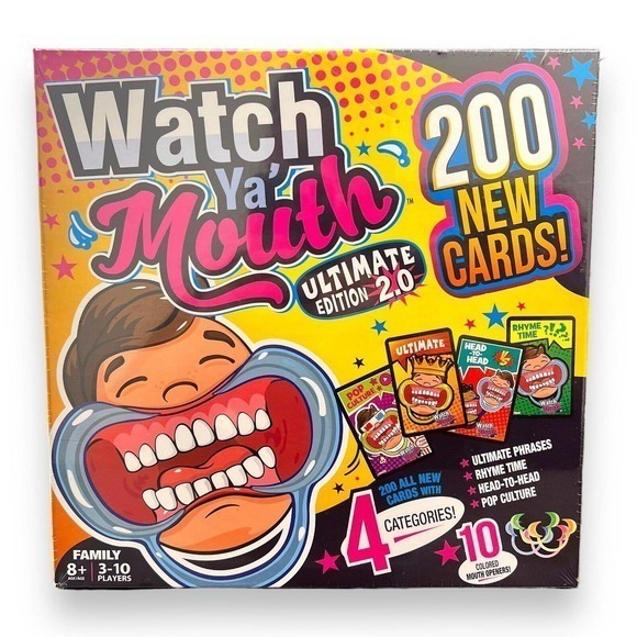Watch Ya Mouth Ultimate Edition 2.0 Game with 200 New Cards New Sealed - Picture 2 of 6
